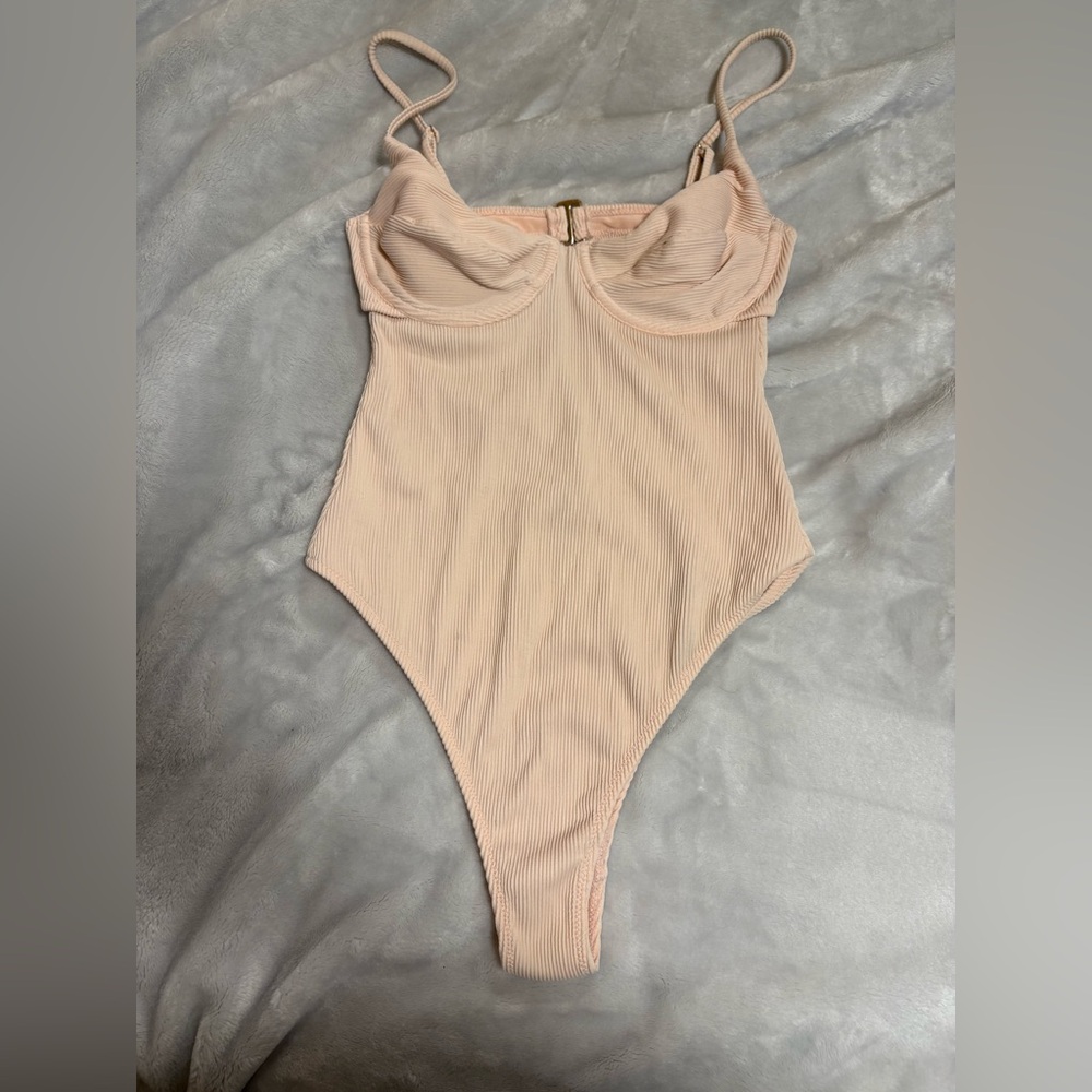 Sarah Day x White Fox Swim Ribbed One Piece Size Small